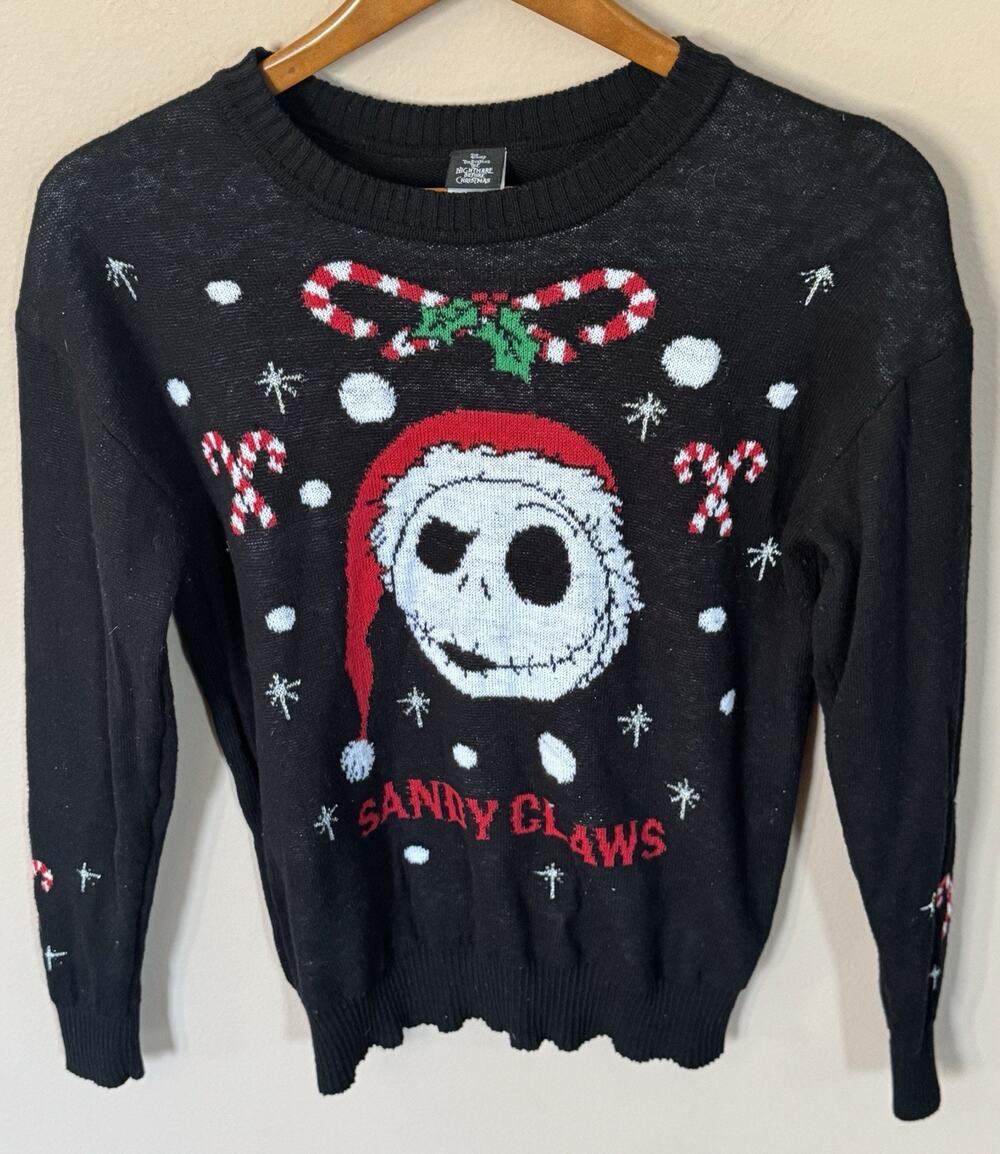 Disney's A Nightmare Before Christmas Sandy Claus Sweater Medium
